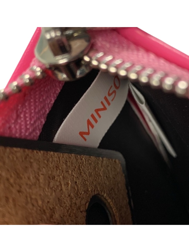 Barbie X Miniso Hot Pink Zippered Card Coin Wallet Faux Leather — image 4 of 5